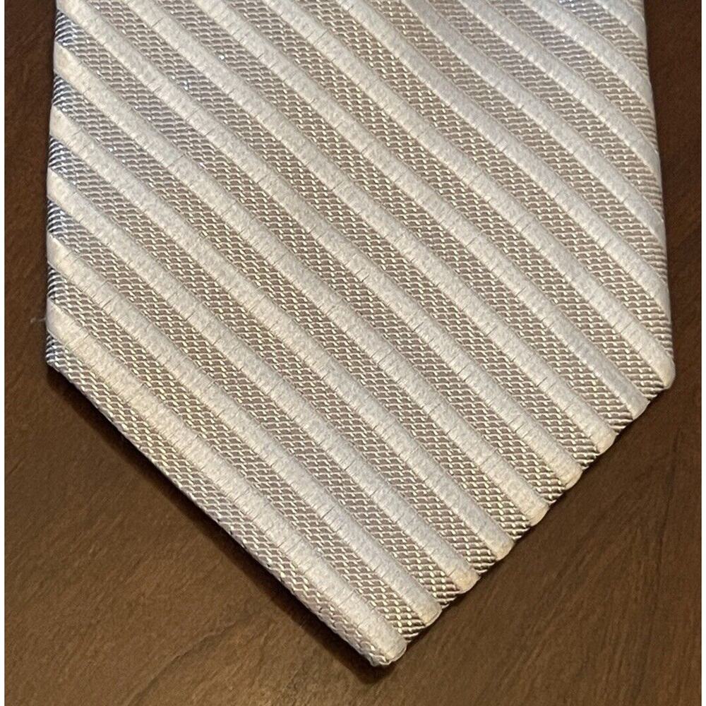 Piattelli Platinum Gray Hand Made 50% Silk 50% Polyester Men’s Neck Tie